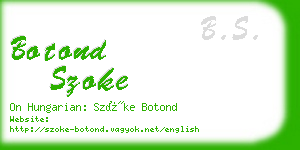 botond szoke business card